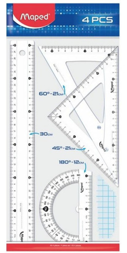 Juego De Geometria  Maped Geometric 30cm. Serviciopapelero