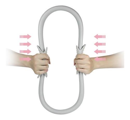 Aro De Pilates Flexible Y Práctico Para Ejercitar La Gris