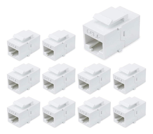 Conector Acoplador Keystone Rj45, Cable De Red Cat6 Hembra A