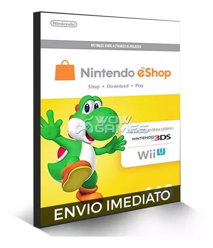 Nintendo eShop Switch / 3DS / WII U – Cartão $60 Dólares – USA – WOW Games