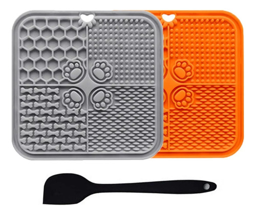 2pcs Lick Mat Slow Feeder Para Perros Y Gatos, Lick Matsnew