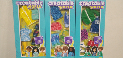 Ropa Creatable World Deportiva Playa Lluvia Muñeca