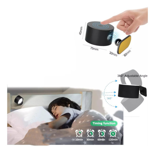 Imagen 6 de 10 de Lampara De Pared Inalámbrica. ¡ No Mas Cables !