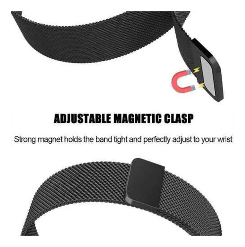 Pulseira Magnética Compatível Com Apple Watch Modelos Cor Verde 42 Ao 49mm