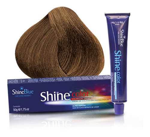 Coloração 8.31 Louro Claro Bege Shine Blue 50g