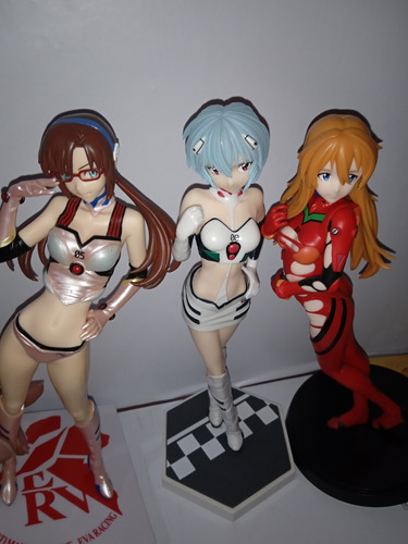 Lote Figuras Evangelion Originales Mari, Rei, Asuka,
