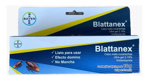 Gel De Cucarachas 10 G, Blattanex De Bayer 