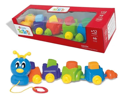 Brinquedo Infantil De Encaixar Centopeia Colorida Ta Te Ti