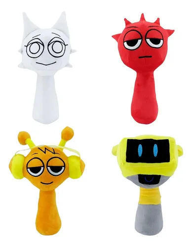 2pcs-incredibox Sprunki Peluche Juegos Animado-25cm