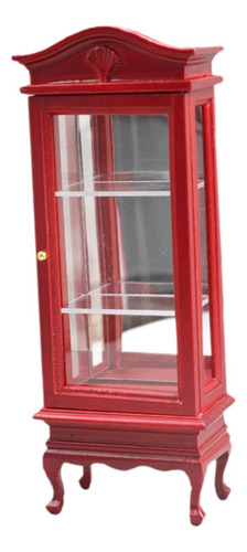 Miniatura Estante De Livros Miniatura Móveis Vermelho