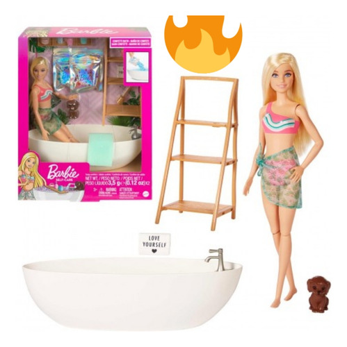 Muñeca Barbie Cuarto De Baño 