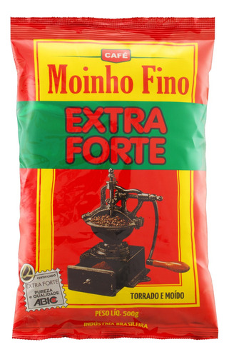 Café Torrado e Moído Extraforte Moinho Fino Pacote 500g