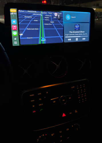 Carplay A200 A250 A45 Cla200 Cla250 Gla200 Gla250 Pantalla Negro