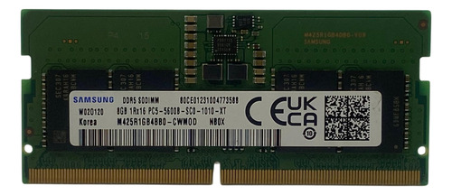 Memória Notebook Samsung 8gb 1rx16 Ddr5-5600 Sodimm @