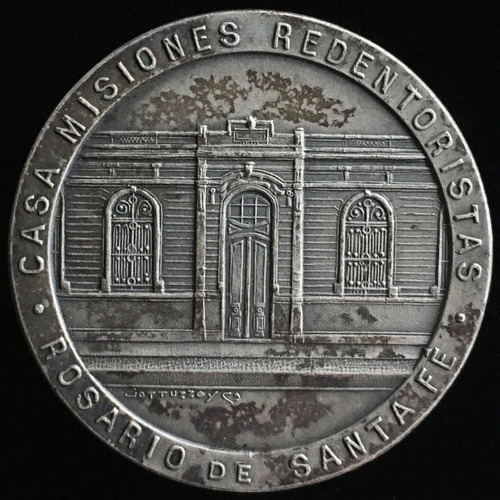 Medalla Rosario, Santa Fe.  Casa Misiones Redentorias. 1910