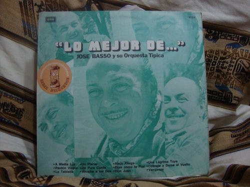 Vinilo Jose Basso Y Su Orquesta Tipica Lo Mejor T1