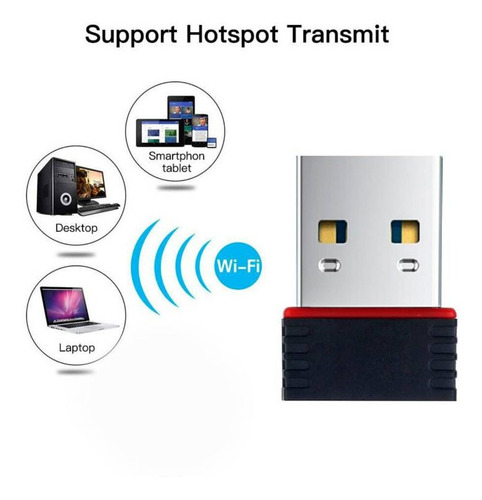 Mini Adaptador Usb Inalámbrico Wifi 85 Mbps Dongle