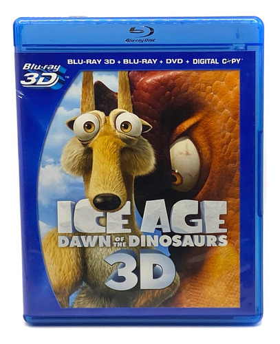 Blu-ray 3d + 2d + Dvd Ice Age: Dawn Of The Dinosaurs / 2009