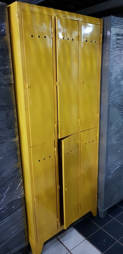 Locker Vintage De 6 Puertas Reforzado