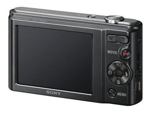 Imagen 2 de 4 de Sony Cyber Shot Dsc W800 camara Digital Negro Kit Ag