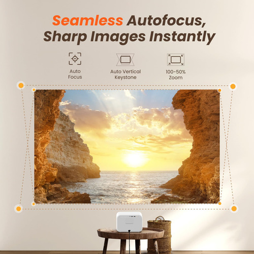 Projector Yaber L2s 1080p 700 Ansi Lumens Wifi 6 Bluetooth