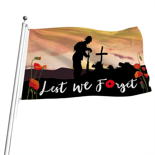 Bandera De Poliéster De Un Solo Lado, Resistente, Del Día De