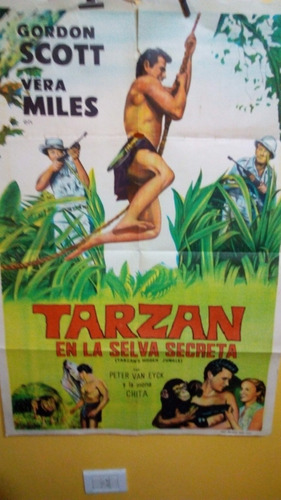 Poster Pelicula * Tarzan En La Selva Secreta - 1955 Original