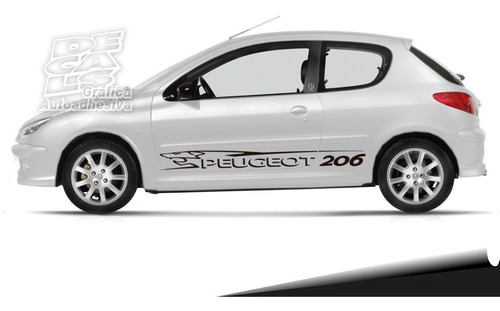 Calco Peugeot 206 Rally Zocalo Juego