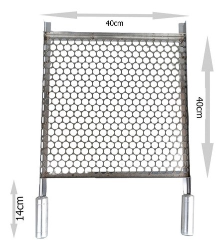 Grelha Moeda 40x40 Para Churrasco