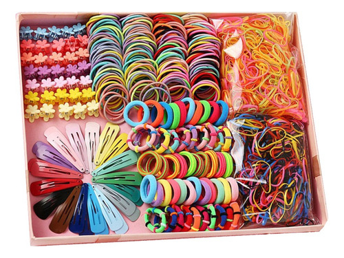 780pcs Mini Ligas Para Cabello Elásticas Dama Accesorios Etc