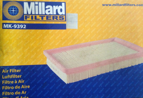 Filtro Aire Millard Mk9392 Hyndai Tiburon Elantra Kia Cerato