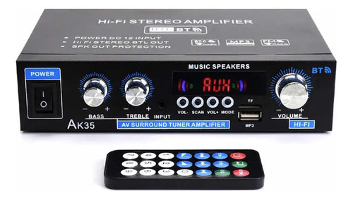 Amplificador Digital De Audio Stereo 2x30wrms Bluethoot 220v