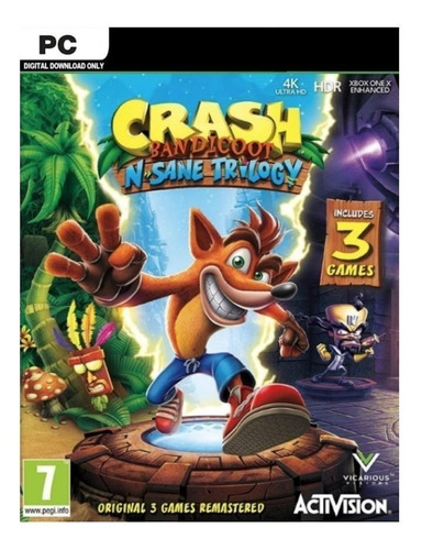 Crash Bandicoot: N. Sane Trilogy  Standard Edition Activision PC Digital
