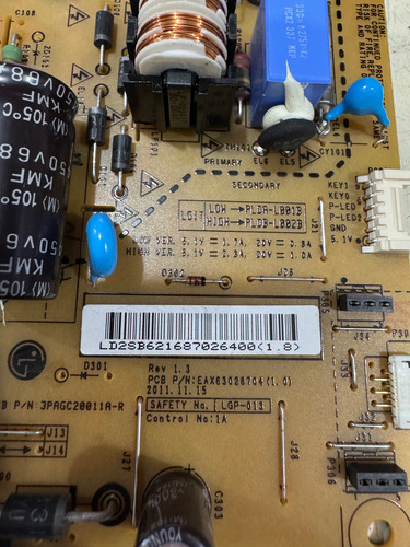 Placa Fonte Monitor Lg E1641 E1941 E2011 E2041 E2241 Aip0209