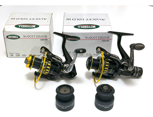 Reel Mitchell Avocet Gold 3 1000 Rd / 1000 Fd Negro Y Dorado Derecho/izquierdo