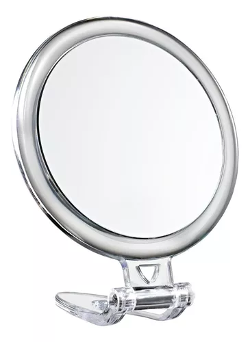 Espelho De Maquilhagem Led Espelho De Aumento Iluminado Espelho De Aumento  De 15x Luz Espelhos De Maquilhagem Iluminados De Aumento Lupa Led Espelho  De Luz Viagem Plástico Vintage