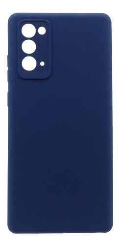 Carcasa Para Samsung Galaxy Note 20 Silicon Protector Cámara Color Azul Silicon Protección de la Cámara