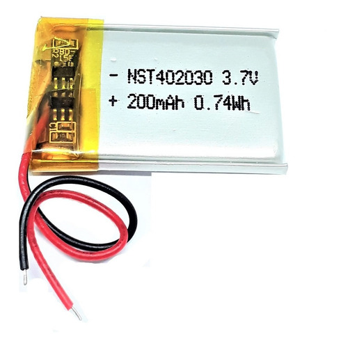 Imagen 1 de 3 de Batería De Litio 402030 3.7 V 200mah 402030 20x30x4mm