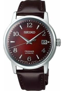 Seiko Presage Srpe41j1 - Reloj Automático Con Esfera Roja