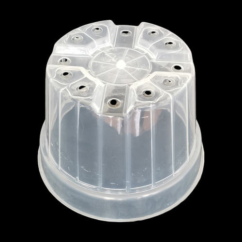 Paquete De 5 Macetas 7 Pulgadas Transparente Para Orquídea