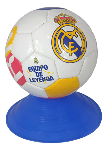 Mini Balón Real Madrid Original No.2 Con Base
