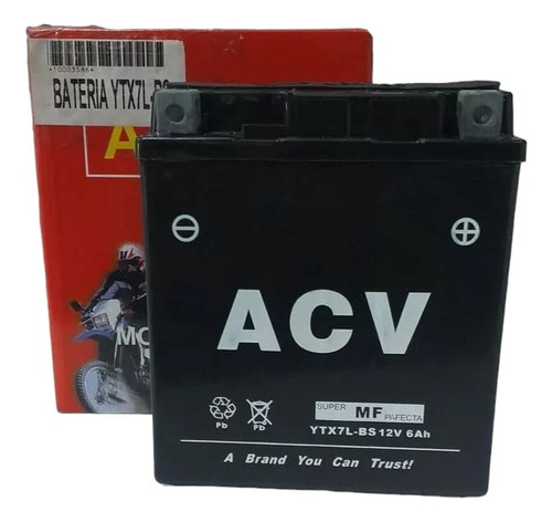 Bateria Moto 12volt 7amp - Yumbo Gs200 - Gs3 °-°