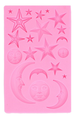 Moldes De Silicona Para Decoración De Luna Y Sol, Tarta De E