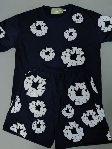 Playera D-tear, Estampado 3d Algodón,flores De Kapok