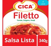 Comprar Salsa De Tomate Cica Filetto Doypack 340g Pack X6