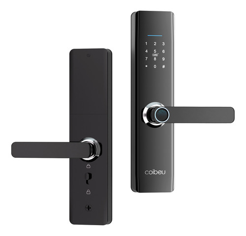 Fechadura Eletronica Digital Tuya Biometria Wifi Coibeu