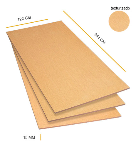 Melamina Mdf 15 Mm 2c Rosa Morada