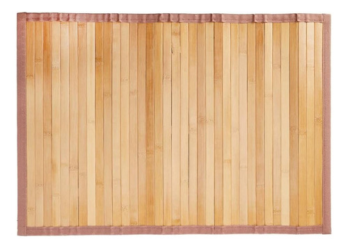 Alfombra De Piso De Bambú Idesign Formbu No Escronista, Alfo