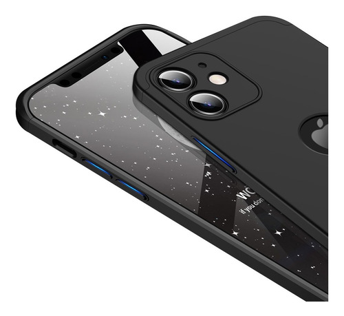 Imagen 3 de 8 de Carcasa Para iPhone 12 Proteccion 360° Antigolpes Gkk