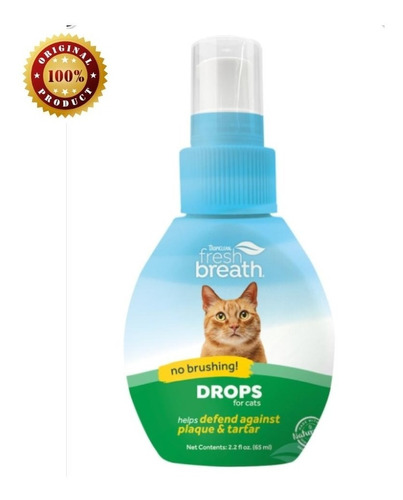 Aliento Fresco Gotas Para Agua Gato Tropiclean